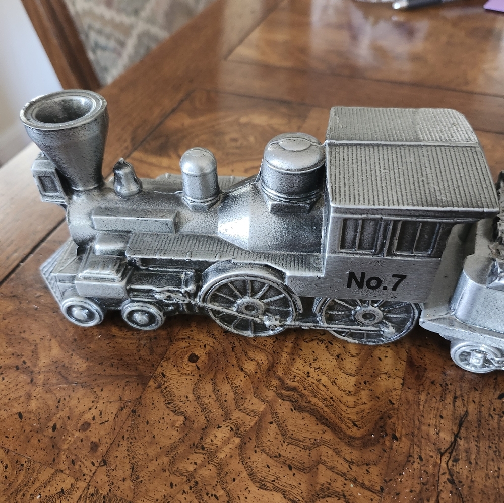 vintage 1974 Banthrico HEINZ 57 die-cast metal train coin bank set. - Picture 6 of 8